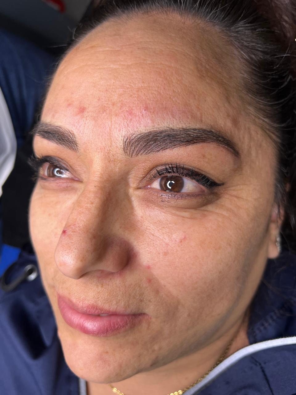 Cejas después del microblading